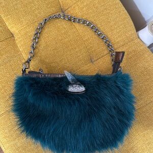 NWOT SHARIF designed in new York vintage fake fur evening bag🍀🍀